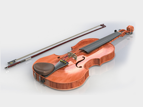 小提琴cg模型