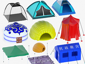 帐篷打包合集，遮阳棚，蒙古包，棚子，帐子