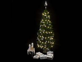 圣诞主题合集  礼盒 蜡烛 装饰 树 灯