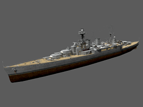战舰 军舰 舰艇 3D模型