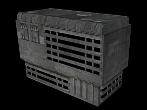 科幻城市建筑模型（标准渲染器）
