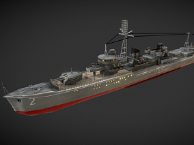 军舰 驱逐舰cg模型