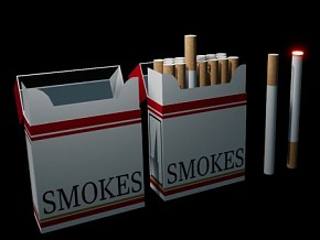 香烟3d模型