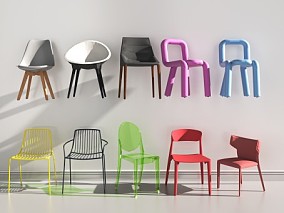 家具椅子组合3D模型