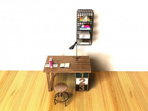 室内书房场景3D模型