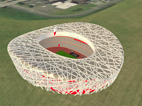 北京鸟巢体育馆3D模型