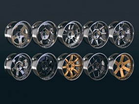 轮毂 车轮3d模型