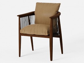 木质单椅 休闲椅3d模型