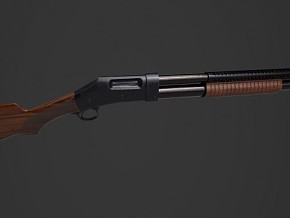 猎枪 来福枪 概念枪 军事 枪械 武器  雾弹枪 散弹枪  步枪  霰 3D模型