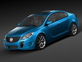 2021款全新别克君威GS汽车3D模型