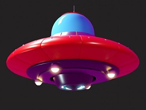 UFO   飞碟  飞船  3d模型