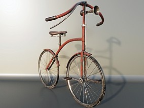 复古自行车 3d模型