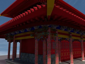 寺庙 3d模型