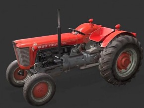 农用拖拉机CG模型