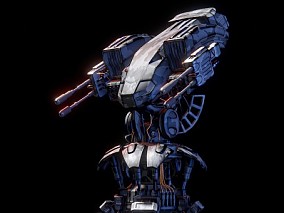 机器人 机甲 科幻枪塔 3d模型