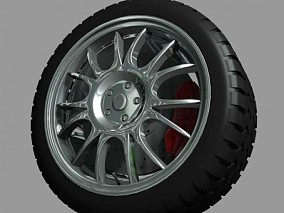 车轮胎 3d模型