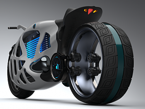 创意未来摩托车3D模型 3d模型