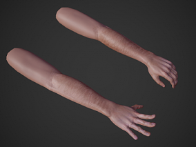 手 VR手 手臂 手部模型 虚拟现实专用手 3d模型