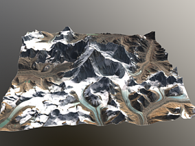 冰雪场景  3d模型