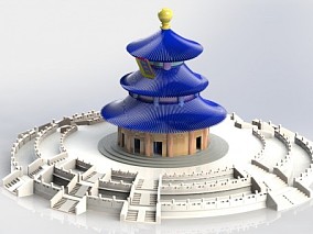 祈年殿北京天坛 3d模型
