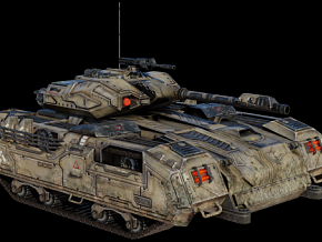 科幻坦克  科幻装甲车   科幻战车 3d模型