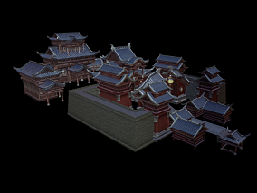 仙侠写实古代场景3D模型