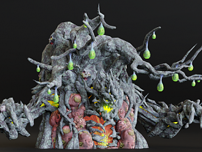 树妖 树精 变异树魔 3d模型