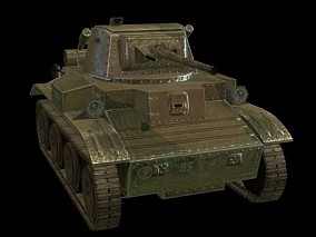 轻型坦克 坦克 履带坦克 步兵坦克 装甲车 坦克车 二战坦克 陆战武器 日本坦克 3D模型