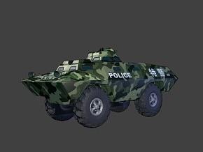 漫画场景 卡通场景 交通工具 车辆 军事装备  机车 坦克 运兵车 3d模型
