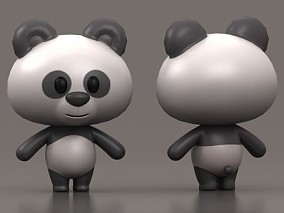 卡通动物 国宝  动物角色 卡通小熊猫 卡通可爱熊猫 动画模型 小妖怪 熊猫