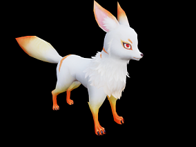 3D模型 小狐狸 狐狸 白色狐狸