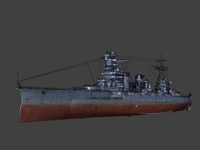 军舰 美式军舰 二战军舰 驱逐舰 巡洋舰 战列舰 盟军军舰 老式军舰  3d模型