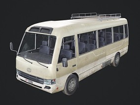 PBR 老式客车 90年代乡镇公路运输 中型巴士 短途客车 短途客运车辆