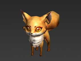 小狐狸 狐狸 可爱狐狸 3d模型