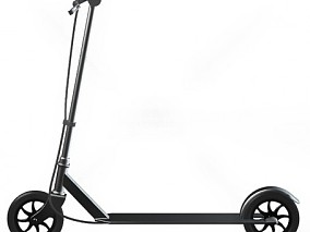 轮滑车 电动滑板车代步车 单排双轮滑板车代步车 儿童滑板车 3d模型