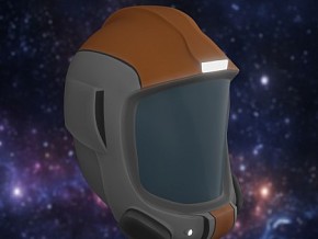 科幻次时代太空头盔 3d模型