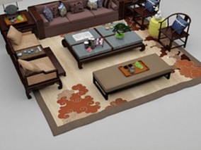 新中式家具设计模型