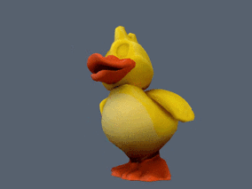 带动画 玩具 小黄鸭 卡通 玩具鸭 duck 吸盘玩具鸭