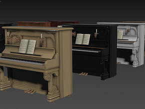 次世代古典钢琴模型 UE4/UE5钢琴模型