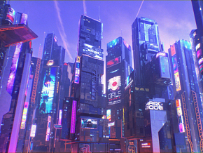 赛博朋克 建筑 科幻 高楼 未来城市 未来世界 科幻城市 模型组合 2 百度云盘链接下载