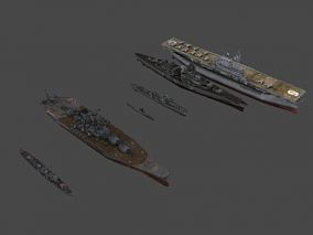 各种军用 战舰大合集 3d模型下载 军舰模型 战舰
