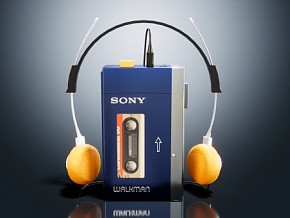 单放机 耳机 索尼单放机 索尼耳机 音乐设备 卡通耳机 听歌设备