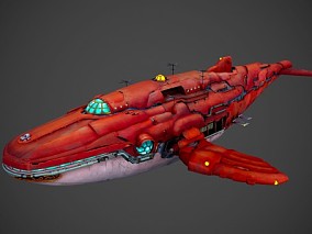 机械 鲸鱼 科幻  鲸鱼潜艇   机械潜艇  仿生潜艇