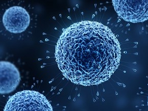 球状病毒 微生物蓝色 病毒 细胞 细菌 抗疫 疫情 医学模型 卡通广告元素