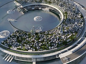 未来城市 未来建筑 未来科技 数字城市 科技城市 科幻城市 科幻 未来鸟瞰 科幻未来城市