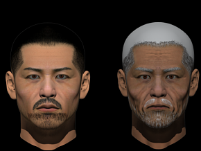 男人 老人 人物头部模型 青年人中年人老年人 男人头像 模特头像头发五官 面部器官 角色