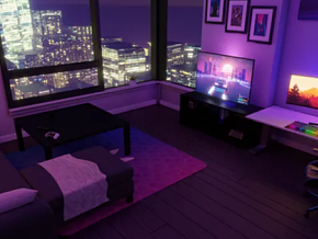 摩天大楼客厅 房间 卧室 写实场景 3D模型