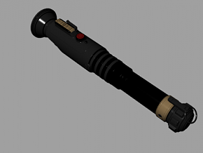 激光剑手柄模型  冷兵器3d模型