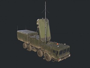 军事运输车 PBR 次世代  雷达信号车 矩阵雷达车 探测车 S400
