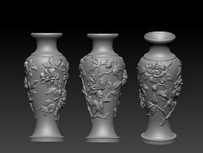 花瓶 文物器皿 雕刻